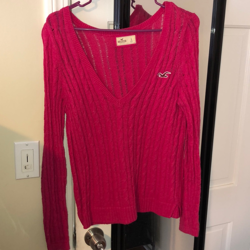 Pink Hollister sweater